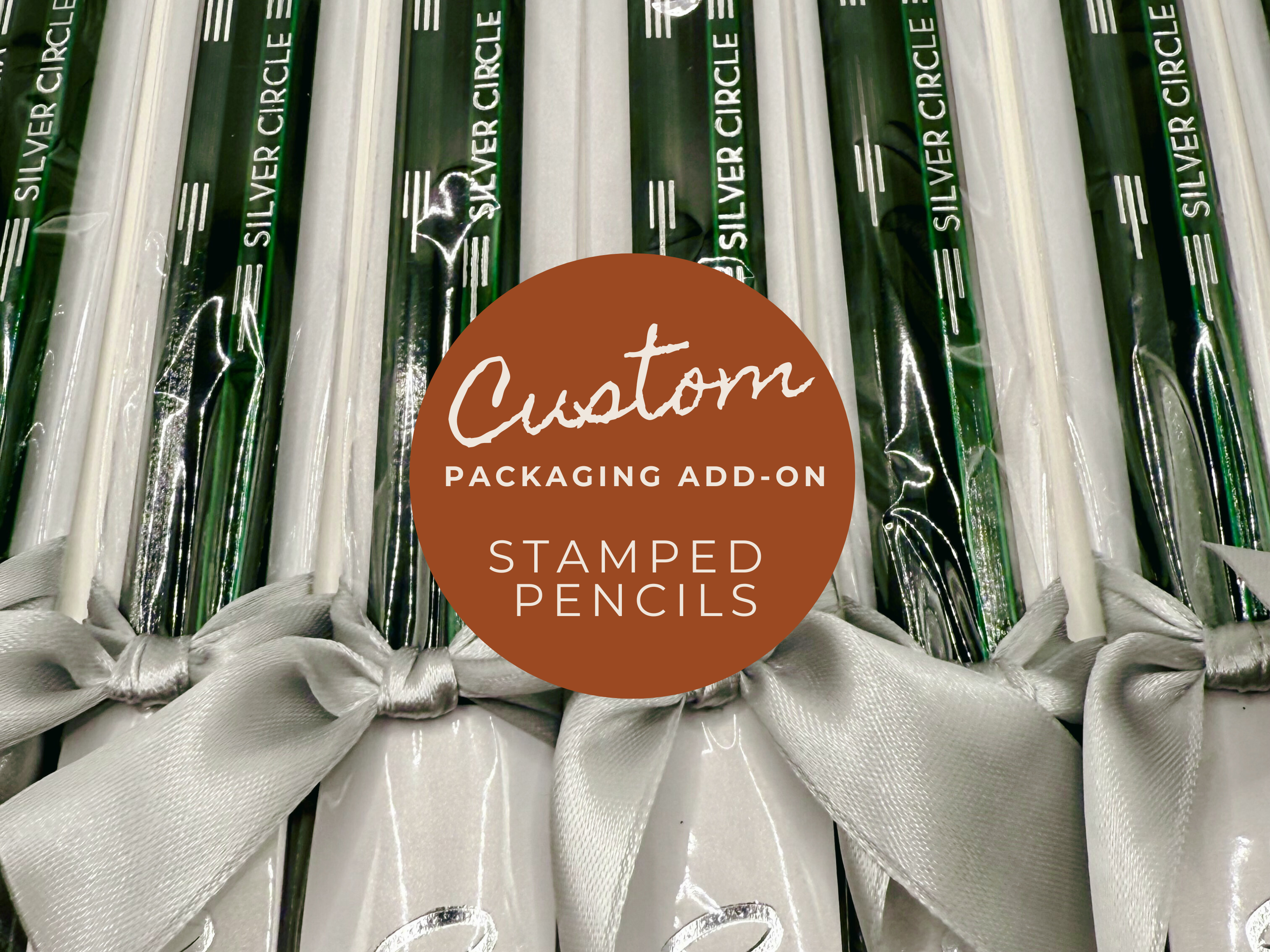 Custom Foil Stamped Pencils Deluxe Packaging Option