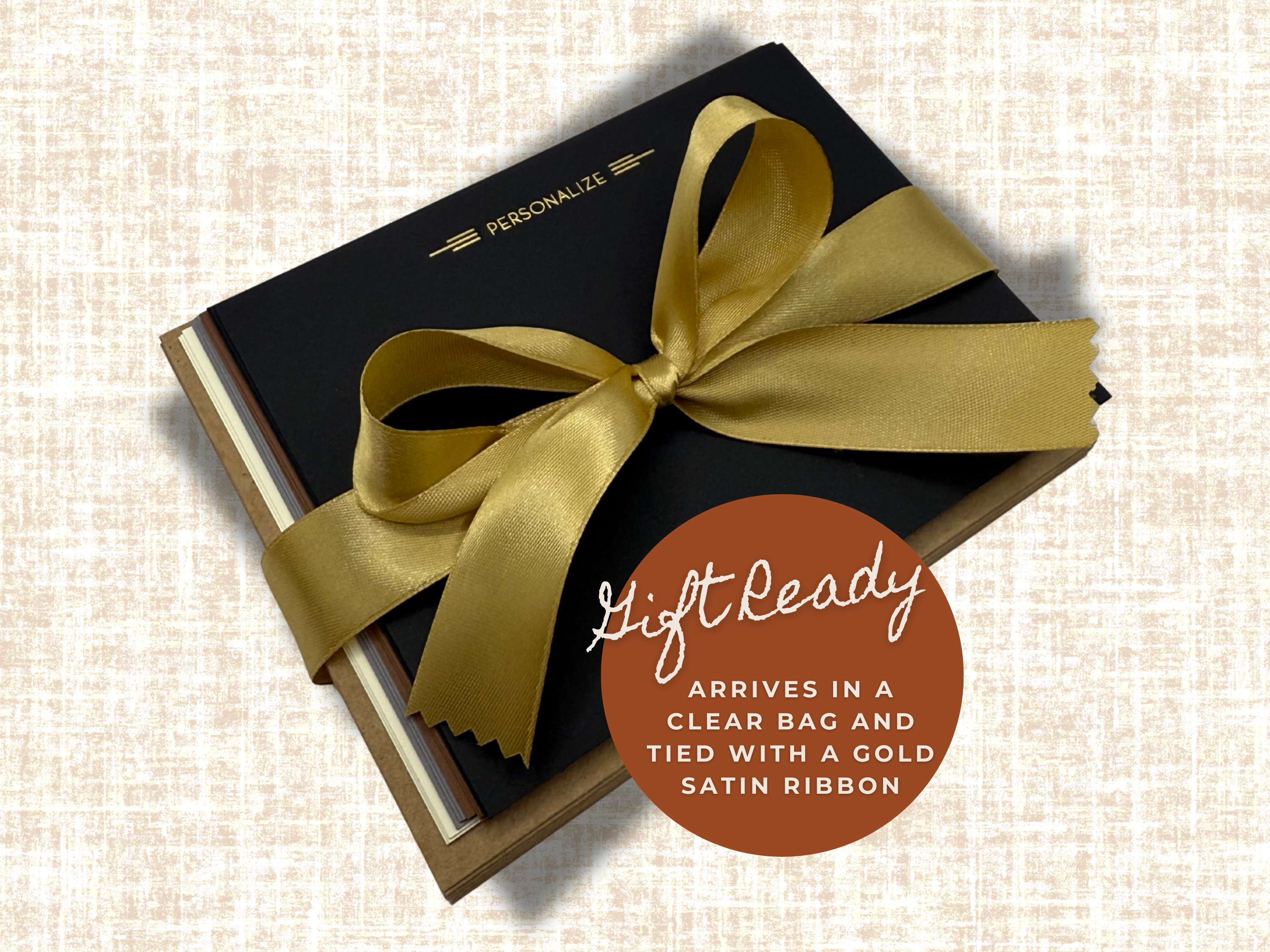 Sea & Sky notecard set – 10 flat cards with envelopes tied in satin ribbon, gift-ready packaging