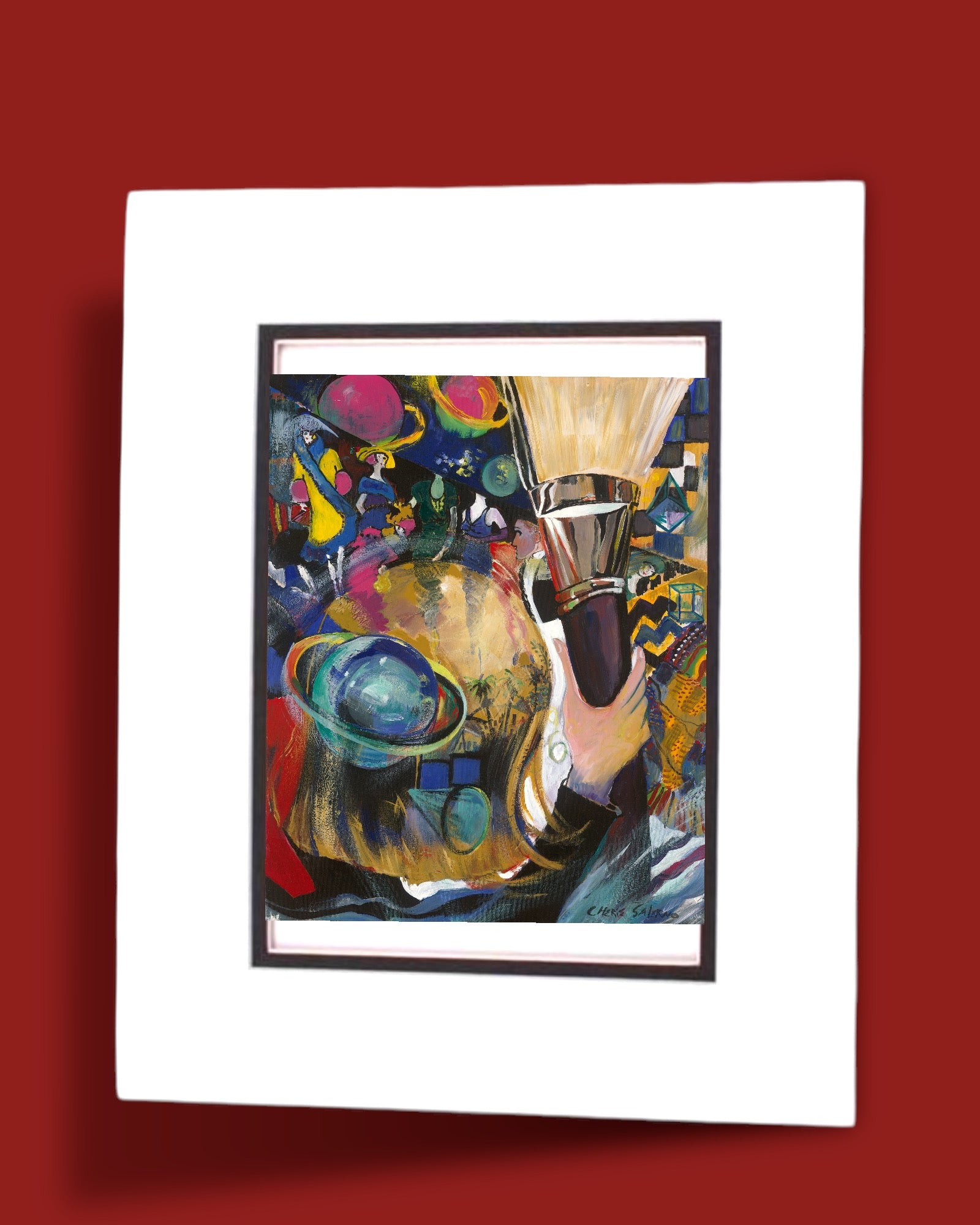 THE PAINTER - Inspirational Artist Giclée Print | Abstract Color Portrait for Creatives & Art Collectors