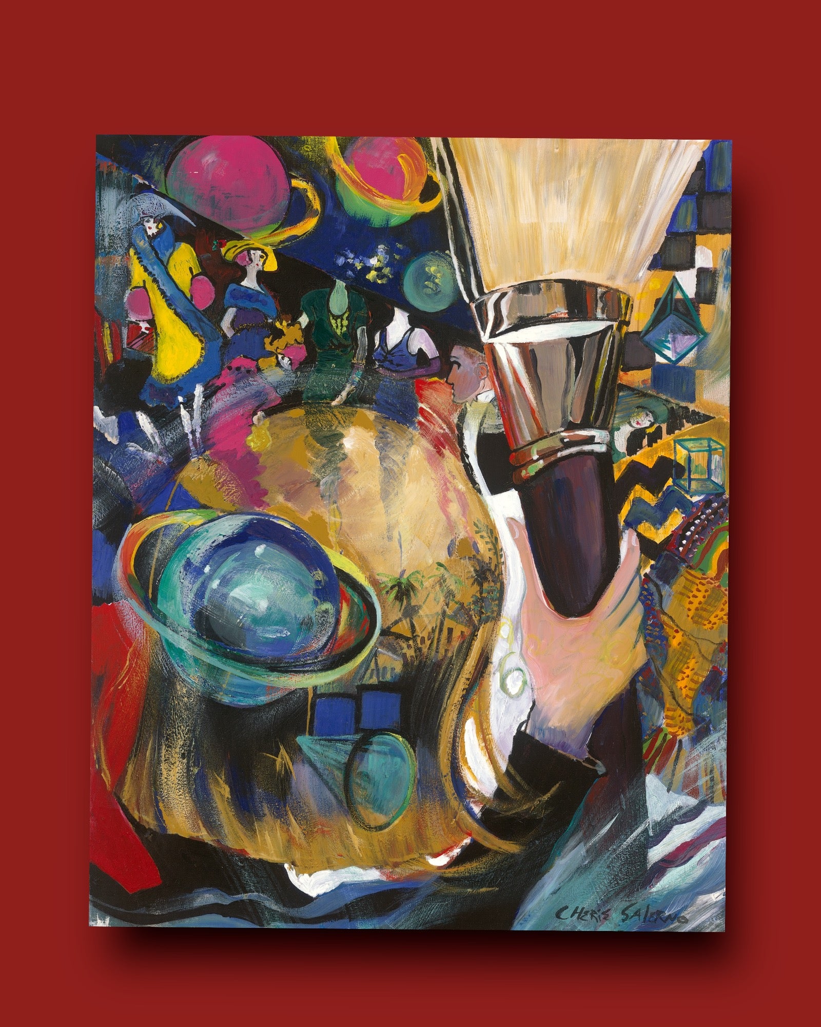 THE PAINTER - Inspirational Artist Giclée Print | Abstract Color Portrait for Creatives & Art Collectors