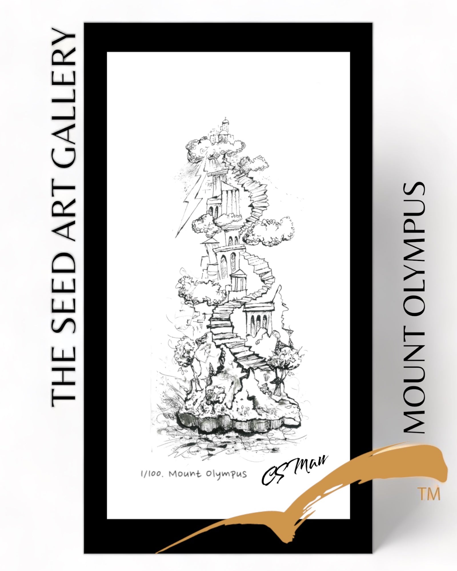 MOUNT OLYMPUS Pen & Ink