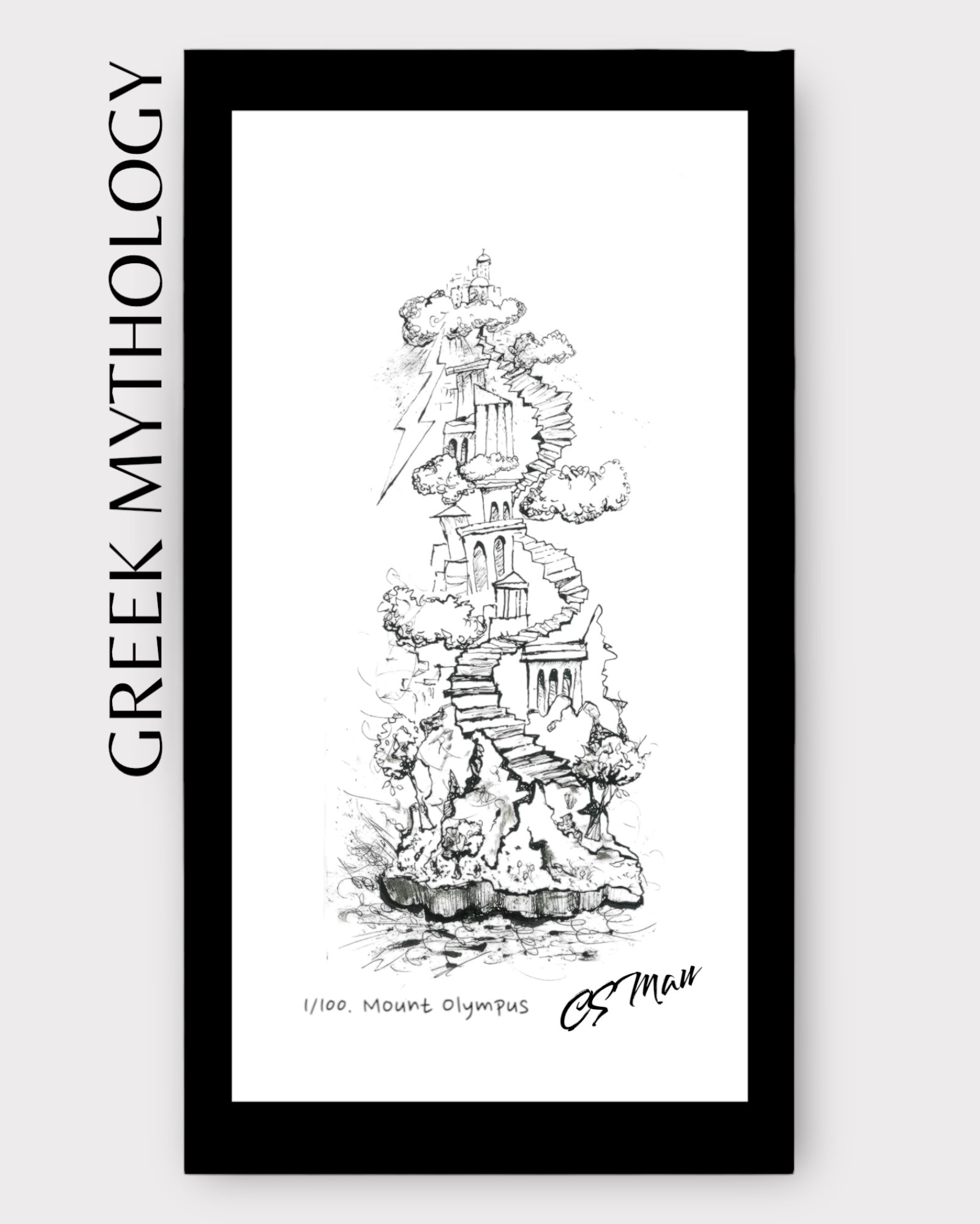 MOUNT OLYMPUS Pen & Ink