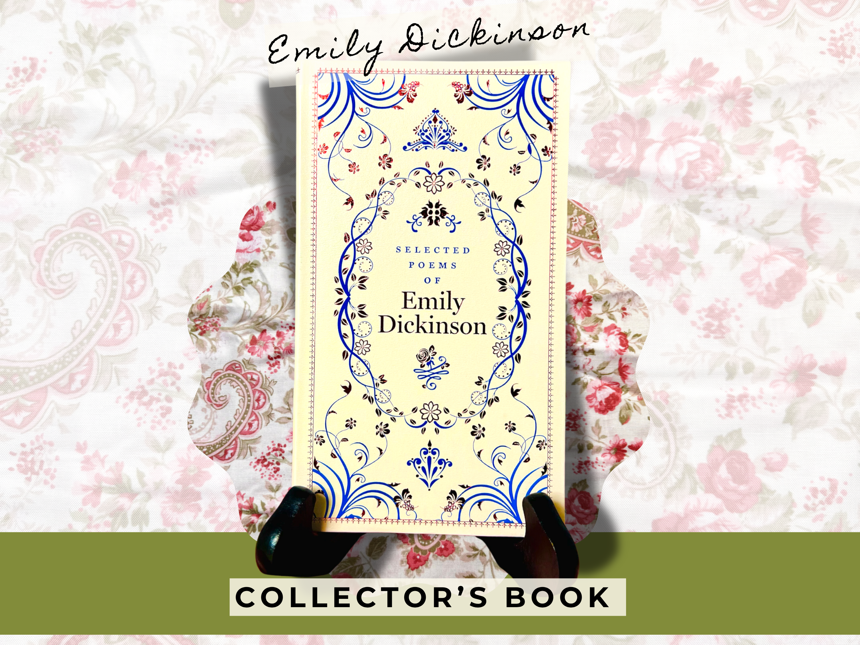 EMILY DICKINSON HAND SEWN DOLL & BOOK SET