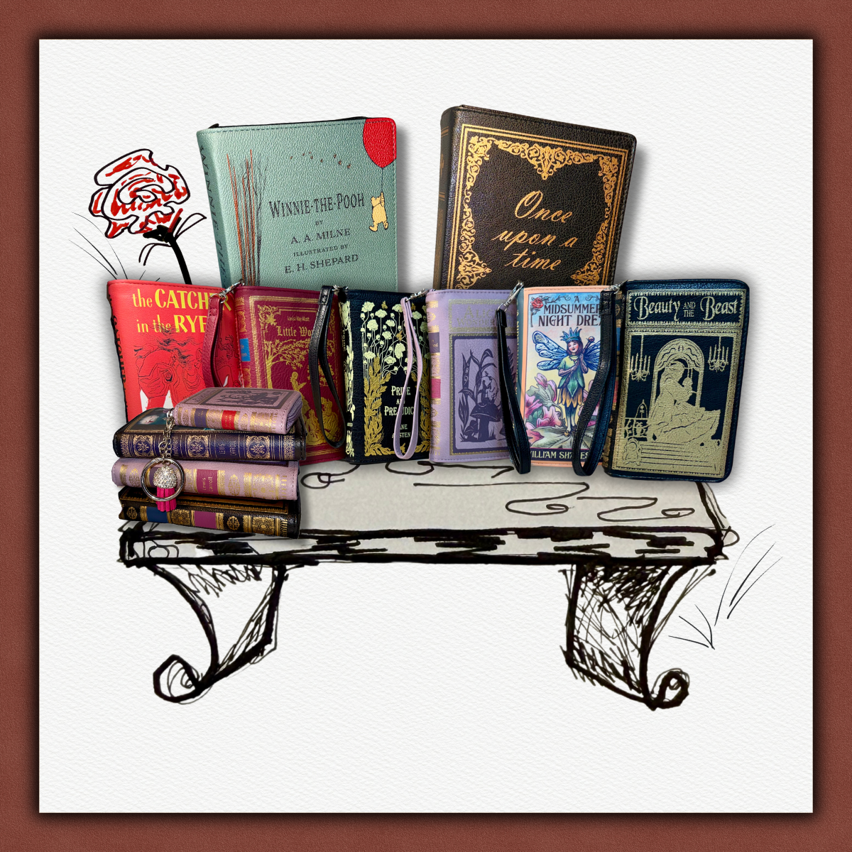 Book Wallets & Clutches
