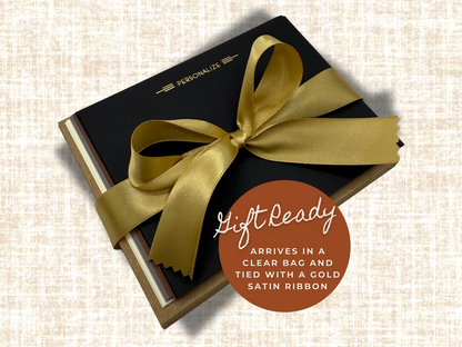 Sea &amp; Sky notecard set – 10 flat cards with envelopes tied in satin ribbon, gift-ready packaging