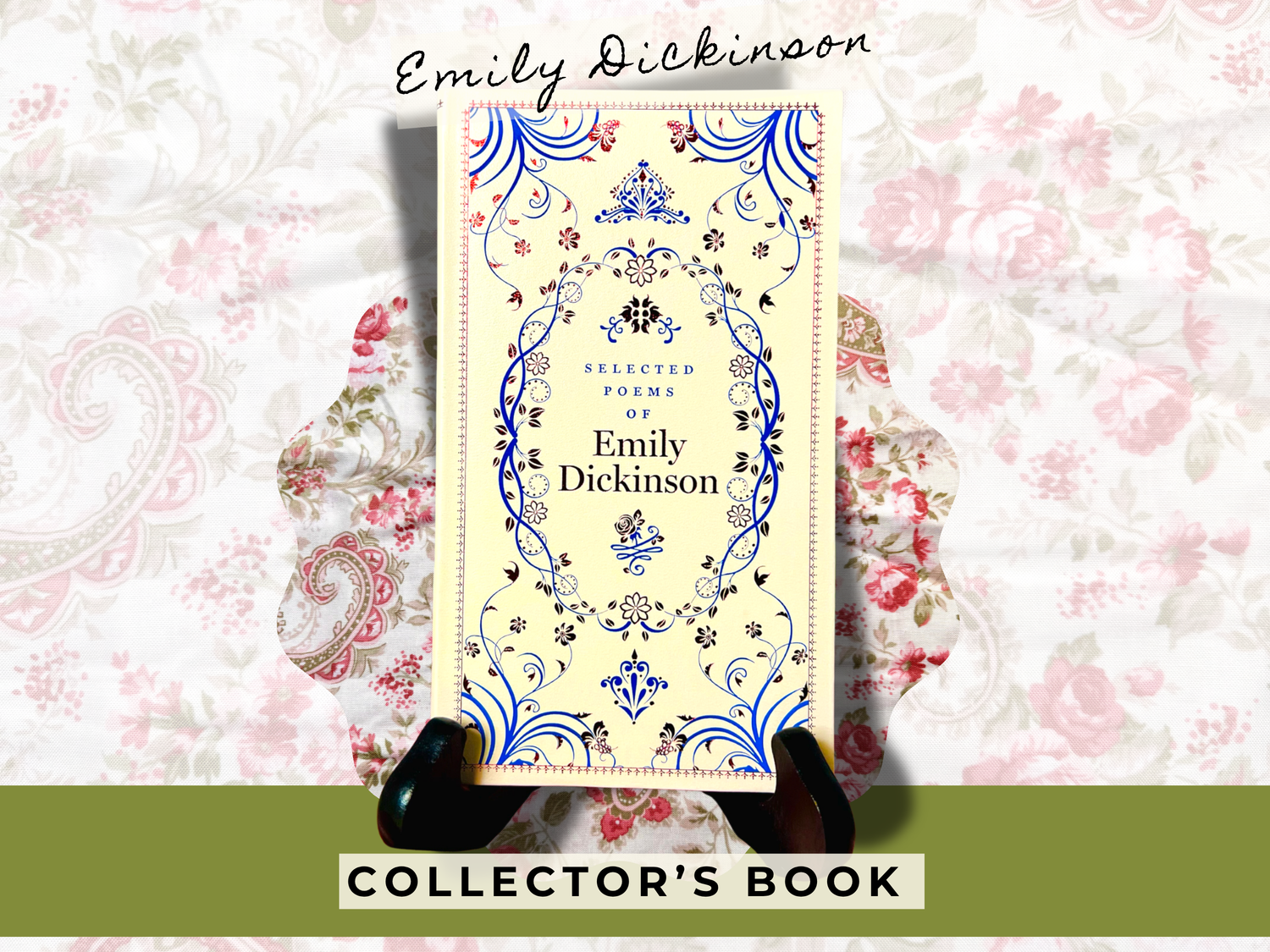 EMILY DICKINSON HAND SEWN DOLL &amp; BOOK SET