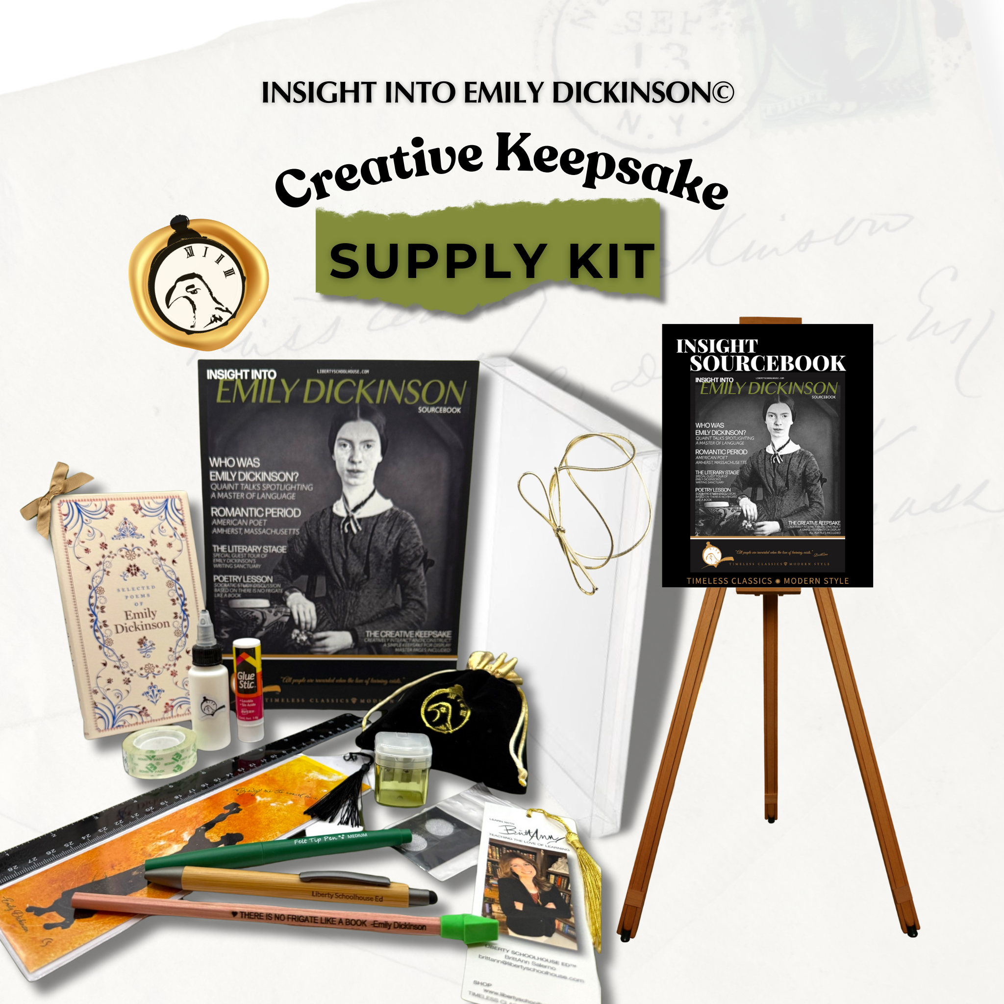 CREATING A KEEPSAKE KIT for INSIGHT INTO EMILY DICKINSON©